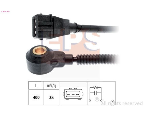 Knock Sensor Made in Italy - OE Equivalent 1957207 EPS Facet