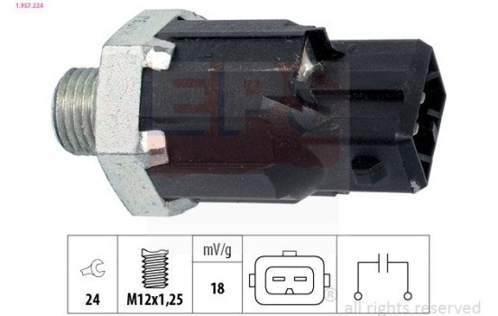 Knock Sensor Made in Italy - OE Equivalent 1957224 EPS Facet