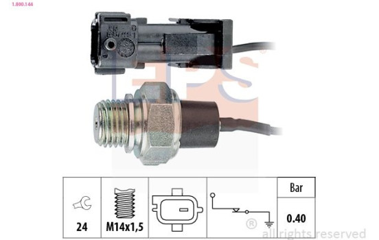 Oil Pressure Switch Made in Italy - OE Equivalent 1.800.144 EPS Facet