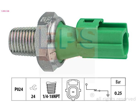 Oil Pressure Switch Made in Italy - OE Equivalent 1.800.146 EPS Facet