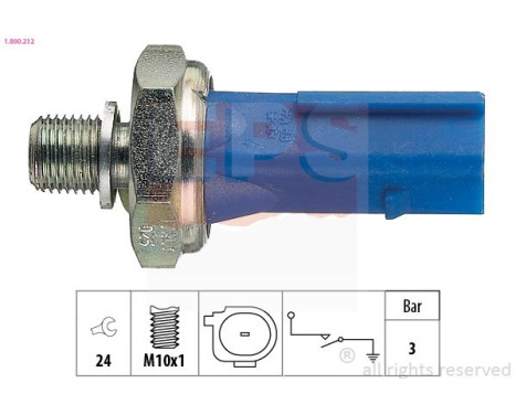 Oil Pressure Switch Made in Italy - OE Equivalent 1.800.212 EPS Facet