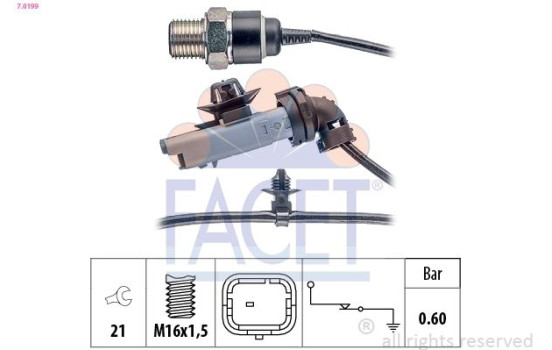 Oil Pressure Switch Made in Italy - OE Equivalent