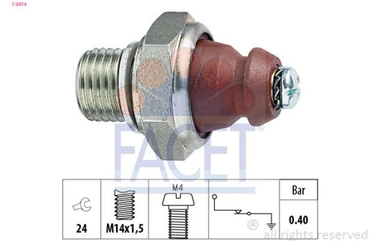 Oil Pressure Switch Made in Italy - OE Equivalent