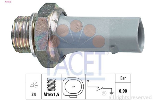 Oil Pressure Switch Made in Italy - OE Equivalent