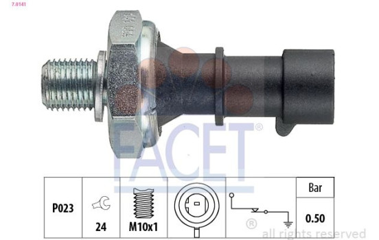 Oil Pressure Switch Made in Italy - OE Equivalent