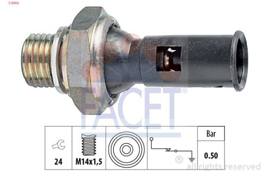 Oil Pressure Switch Made in Italy - OE Equivalent