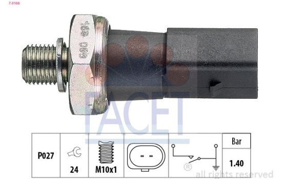 Oil Pressure Switch Made in Italy - OE Equivalent