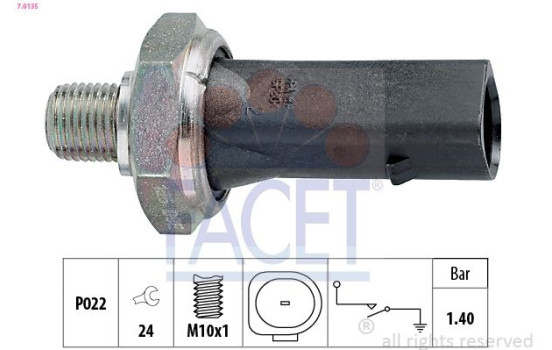 Oil Pressure Switch Made in Italy - OE Equivalent