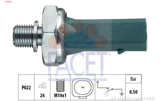 Oil Pressure Switch Made in Italy - OE Equivalent