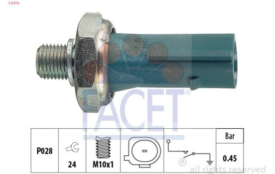 Oil Pressure Switch Made in Italy - OE Equivalent