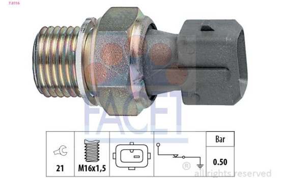 Oil Pressure Switch Made in Italy - OE Equivalent