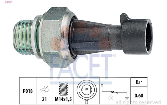 Oil Pressure Switch Made in Italy - OE Equivalent