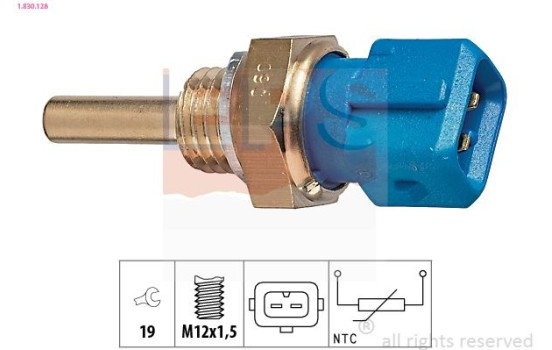 Sensor, oil temperature Made in Italy - OE Equivalent 1.830.128 EPS Facet