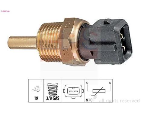 Sensor, oil temperature Made in Italy - OE Equivalent 1.830.144 EPS Facet