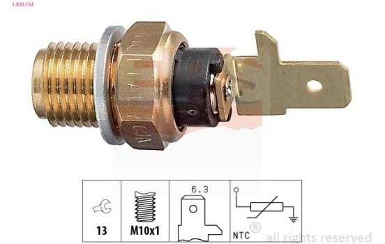 Sensor, oil temperature Made in Italy - OE Equivalent 1.830.154 EPS Facet