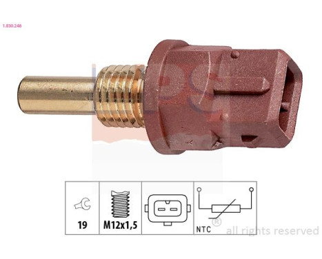 Sensor, oil temperature Made in Italy - OE Equivalent 1.830.248 EPS Facet
