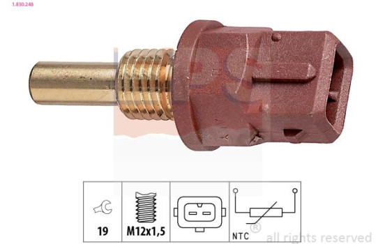 Sensor, oil temperature Made in Italy - OE Equivalent 1.830.248 EPS Facet