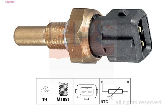 Sensor, oil temperature Made in Italy - OE Equivalent 1.830.255 EPS Facet