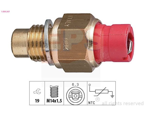 Sensor, oil temperature Made in Italy - OE Equivalent 1.830.267 EPS Facet
