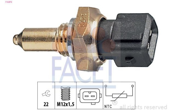 Sensor, oil temperature Made in Italy - OE Equivalent 7.3272 Facet