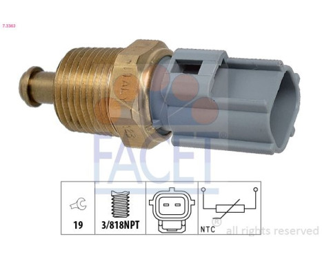 Sensor, oil temperature Made in Italy - OE Equivalent 7.3363 Facet