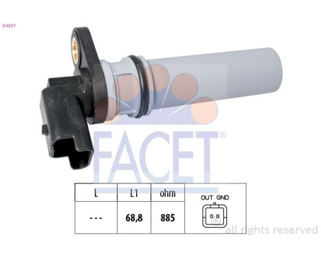 RPM Sensor, automatic transmission Made in Italy - OE Equivalent
