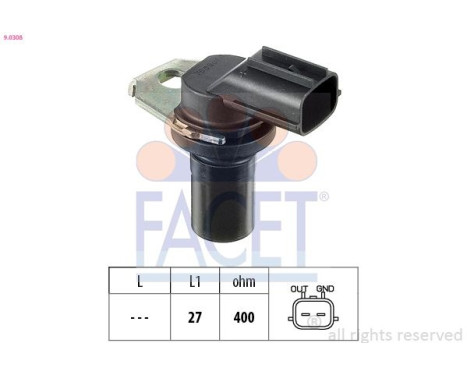 RPM Sensor, automatic transmission Made in Italy - OE Equivalent
