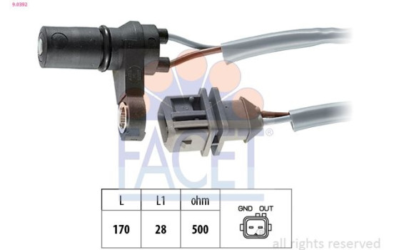 RPM Sensor, automatic transmission Made in Italy - OE Equivalent