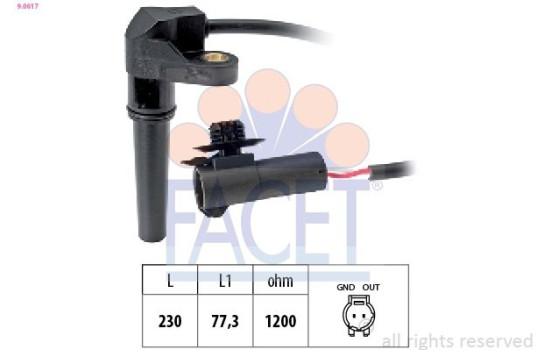 RPM Sensor, automatic transmission Made in Italy - OE Equivalent