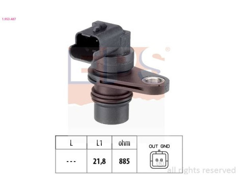 Sensor, RPM Made in Italy - OE Equivalent 1953487 EPS Facet