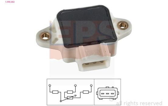 Sensor, throttle position Made in Italy - OE Equivalent 1.995.082 EPS Facet