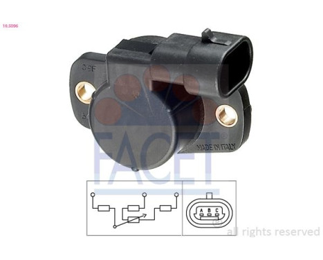 Sensor, throttle position Made in Italy - OE Equivalent