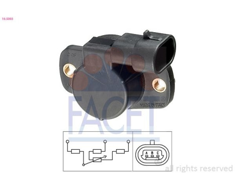 Sensor, throttle position Made in Italy - OE Equivalent