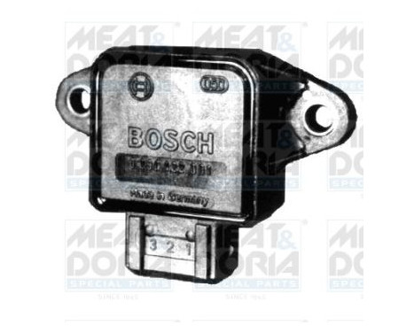 Sensor, throttle valve adjustment