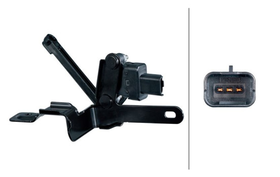 sensor, headlight height adjustment control element