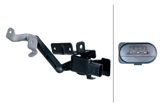 sensor, headlight height adjustment control element