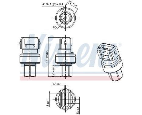 Pressure switch, air conditioning **FIRST FIT**, Image 6