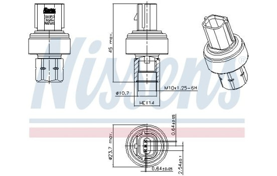 Pressure switch, air conditioning