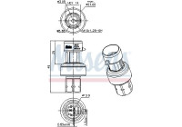 Pressure switch, air conditioning