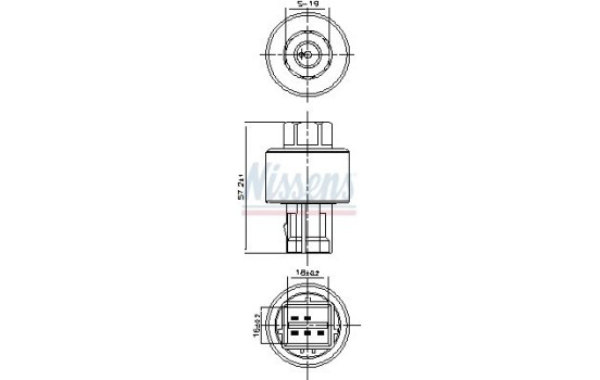 Pressure switch, air conditioning