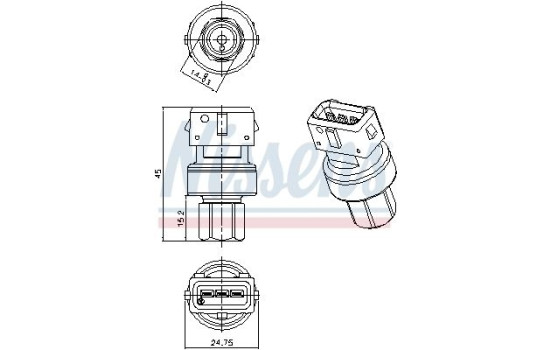 Pressure switch, air conditioning