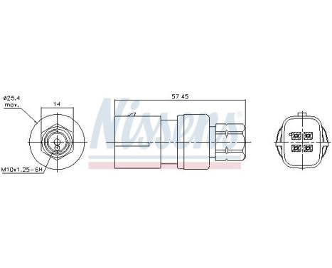 Pressure switch, air conditioning