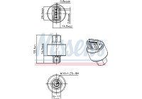 Pressure switch, air conditioning