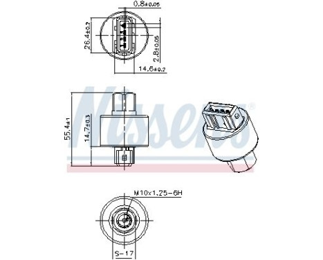 Pressure switch, air conditioning