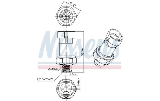 Pressure switch, air conditioning
