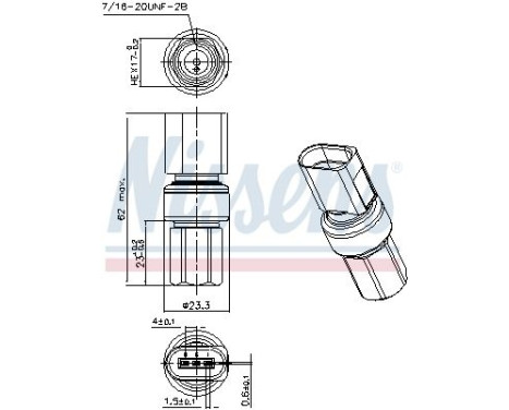 Pressure switch, air conditioning