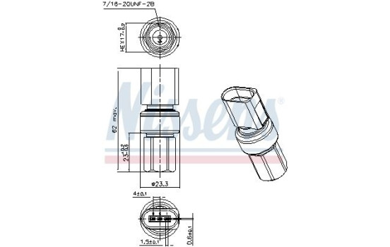 Pressure switch, air conditioning