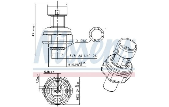Pressure switch, air conditioning