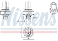 Pressure switch, air conditioning
