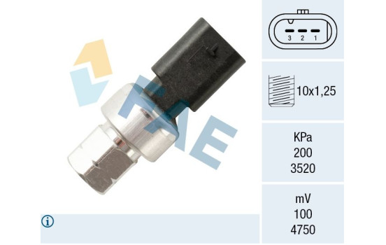 Pressure switch, air conditioning